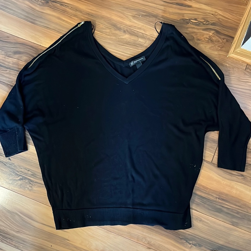 INC Black lightweight sweater